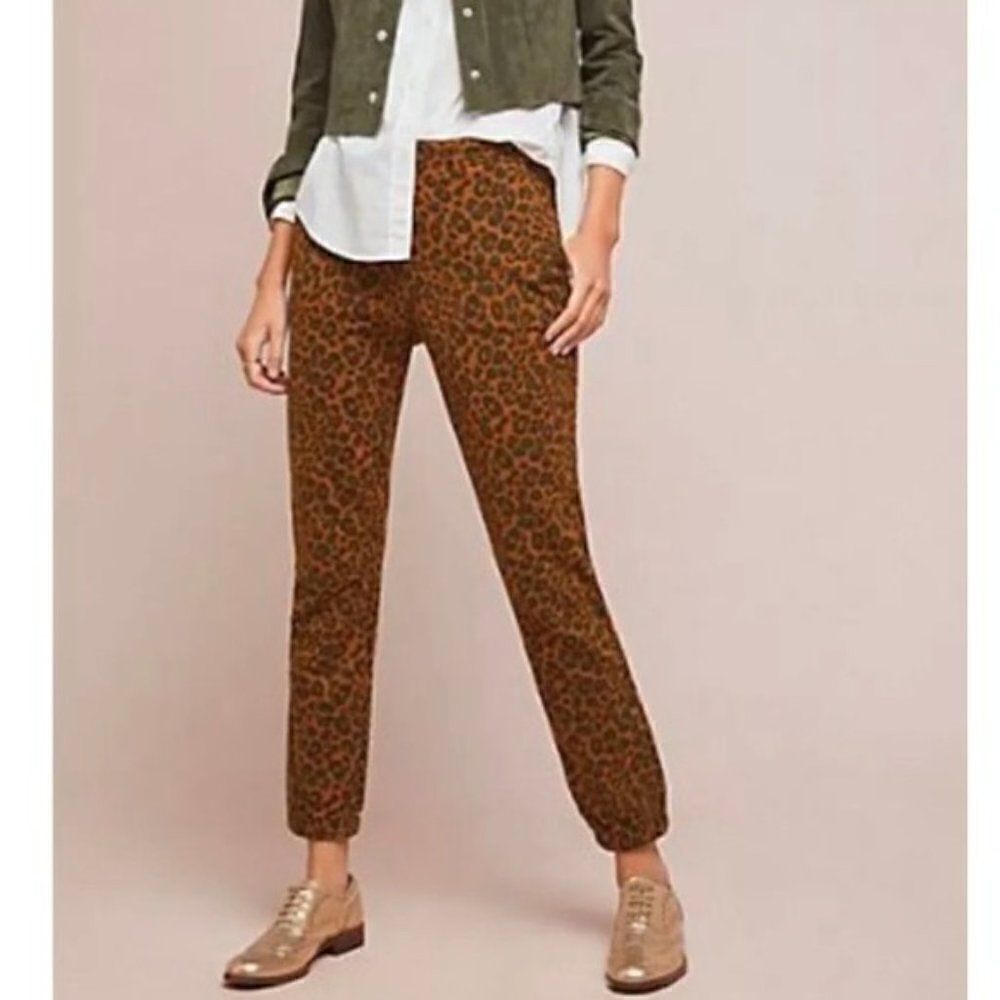 NWT Sanctuary Anthropologie Leopard Jogger Pants